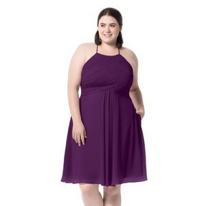 Azazie Bridesmaid Adriana Plum Size A12